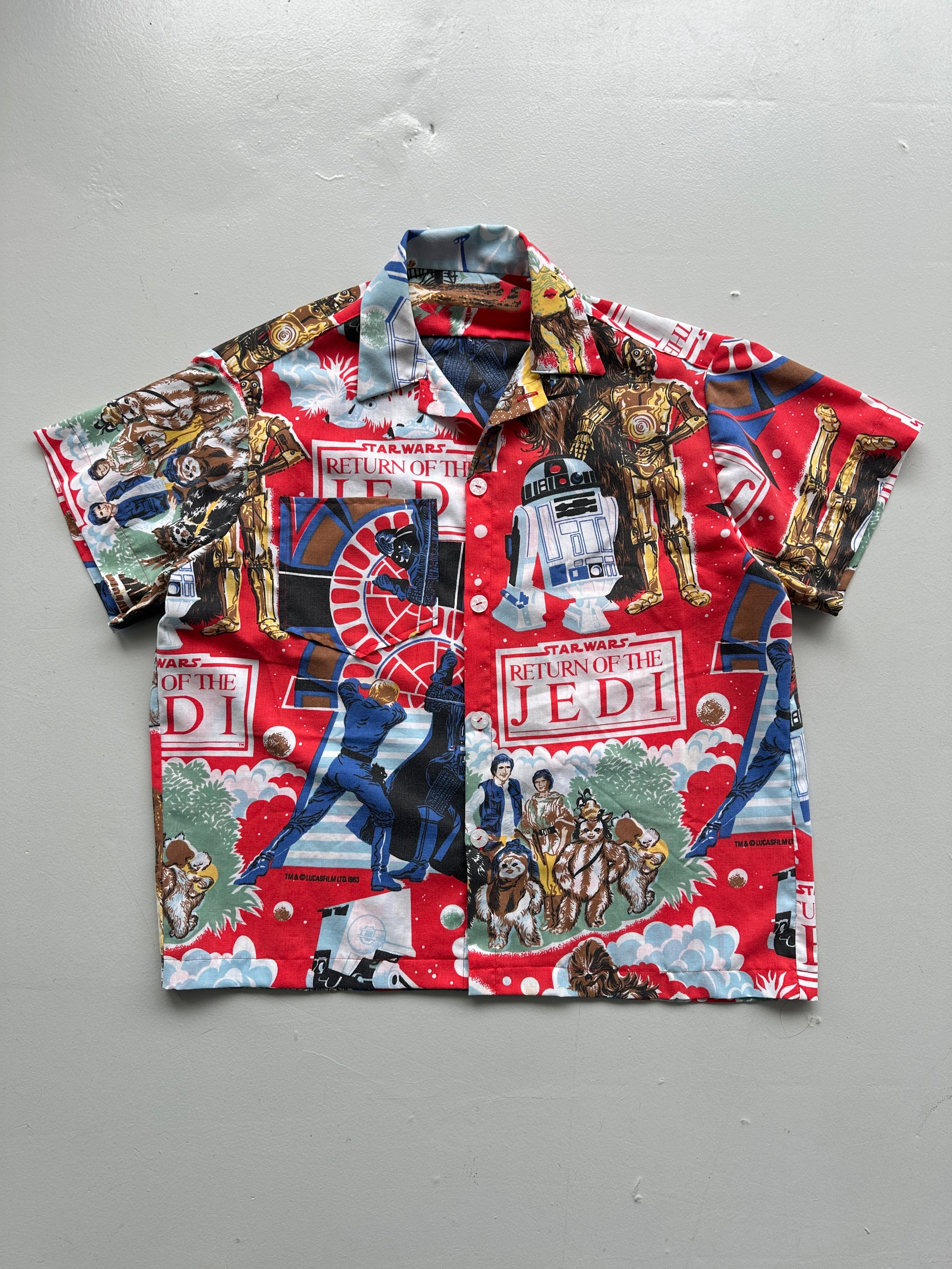 Star Wars Hand-Made Camp Collar Vintage 1980s Shirt No. 2 - Medium