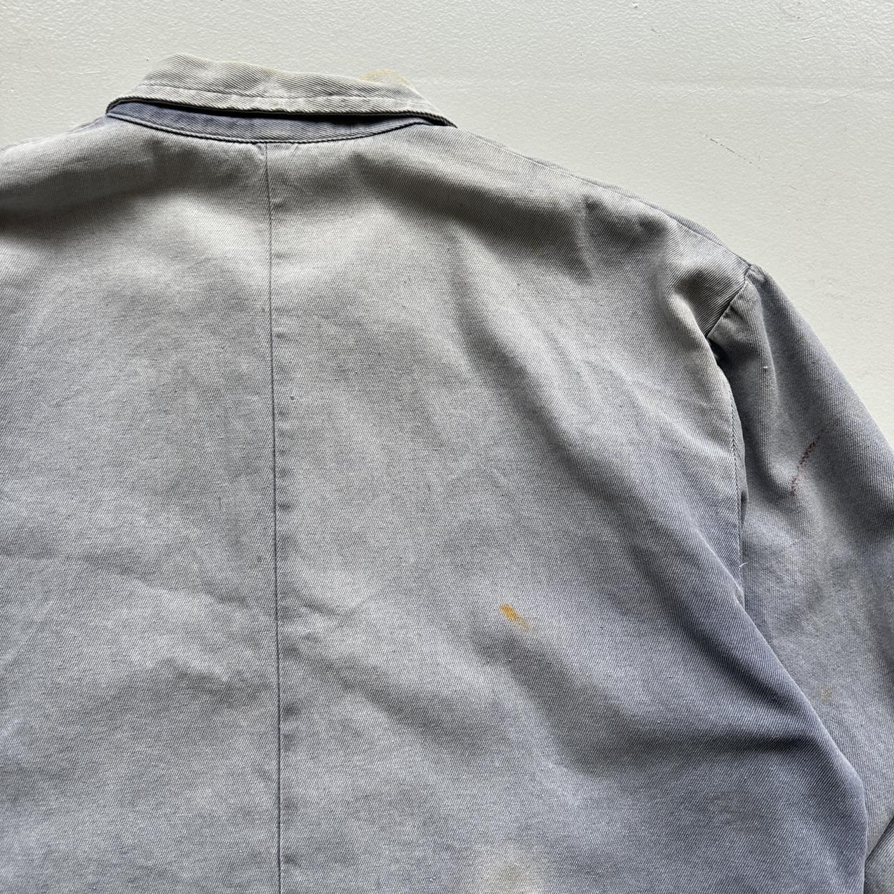 Faded Blue French Workwear 80’s Vintage Chore Jacket CH006 - Large