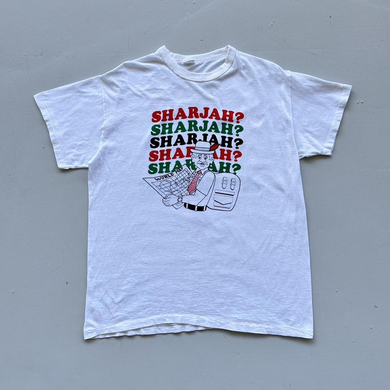 White United Arab Emirates Novelty 90s Vintage T-shirt - XL