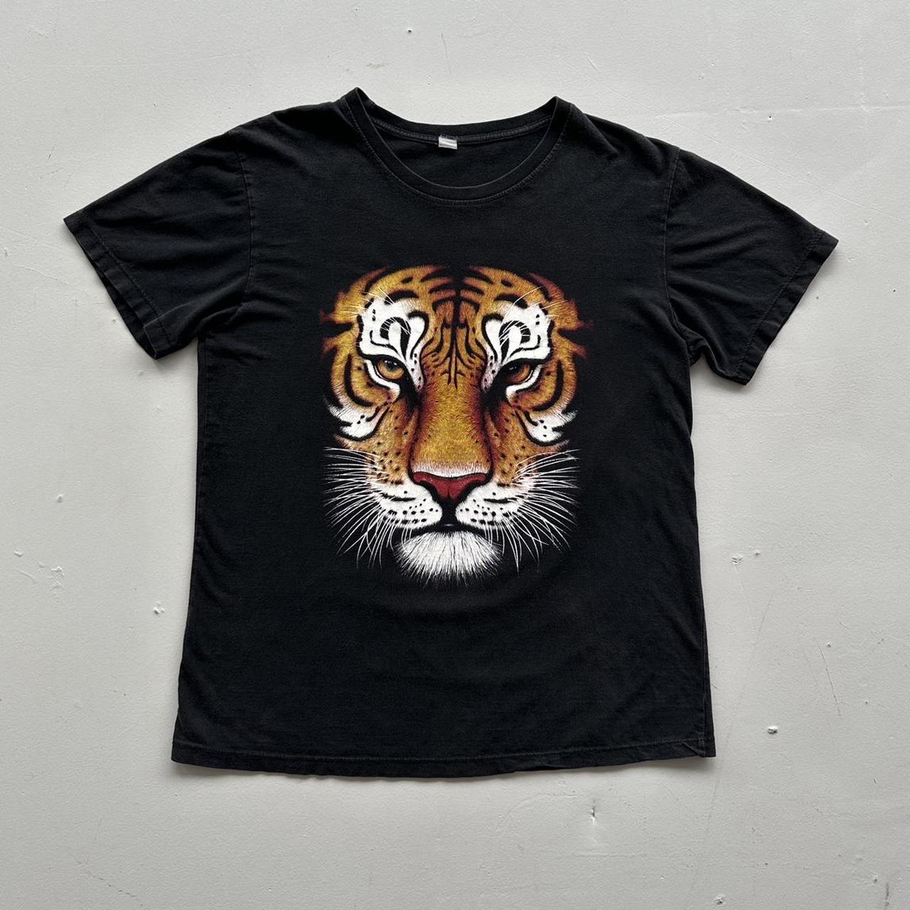 Black Tiger 90s Vintage T-shirt - Medium