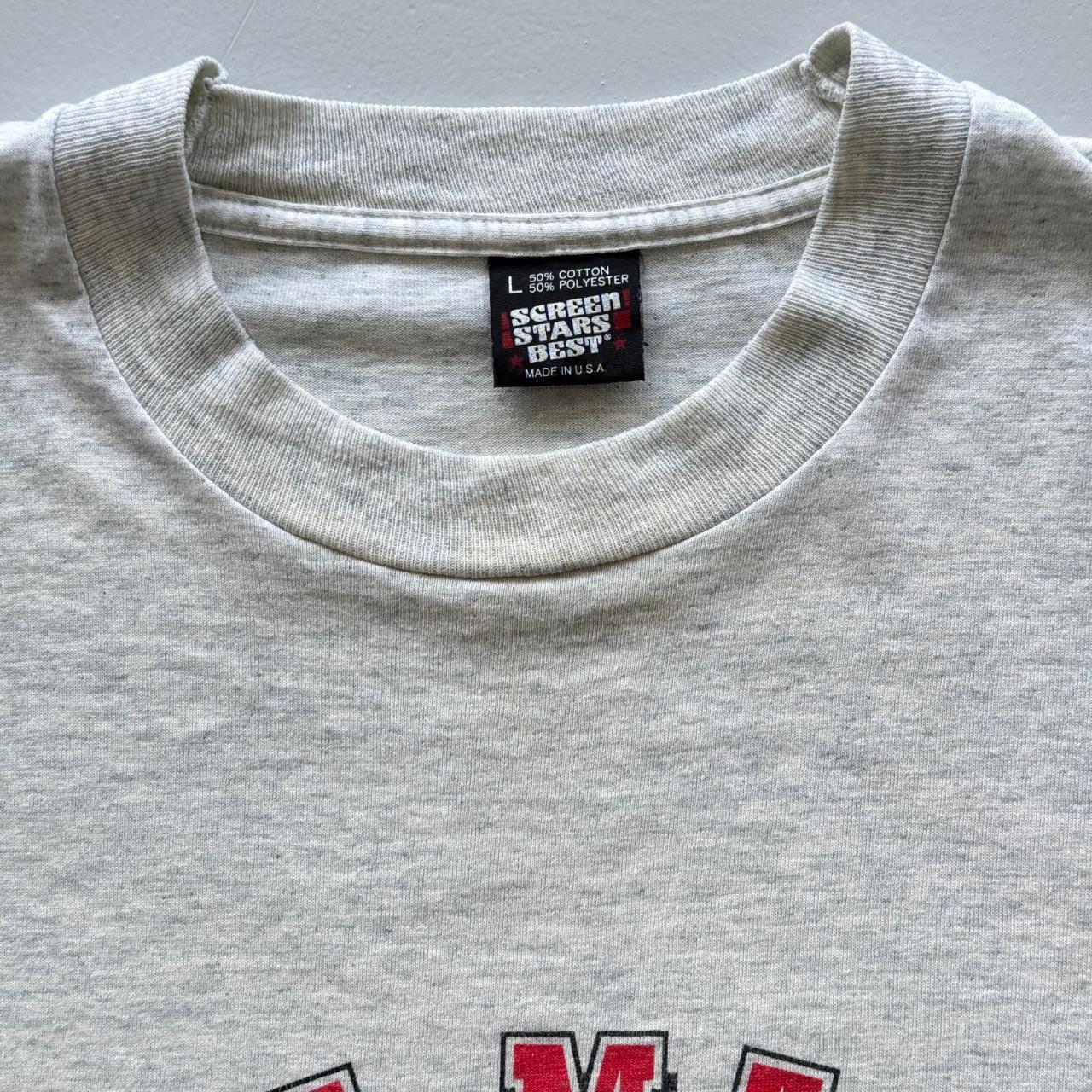 Grey Energized Football Vintage 90s T-shirt - Large