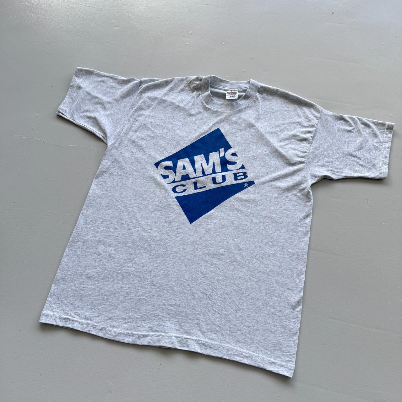 Grey Sam's Club Vintage 90s T-shirt - XL