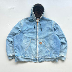 Carhartt Vintage Denim 90s J08DST Active Hoodie - 2XL