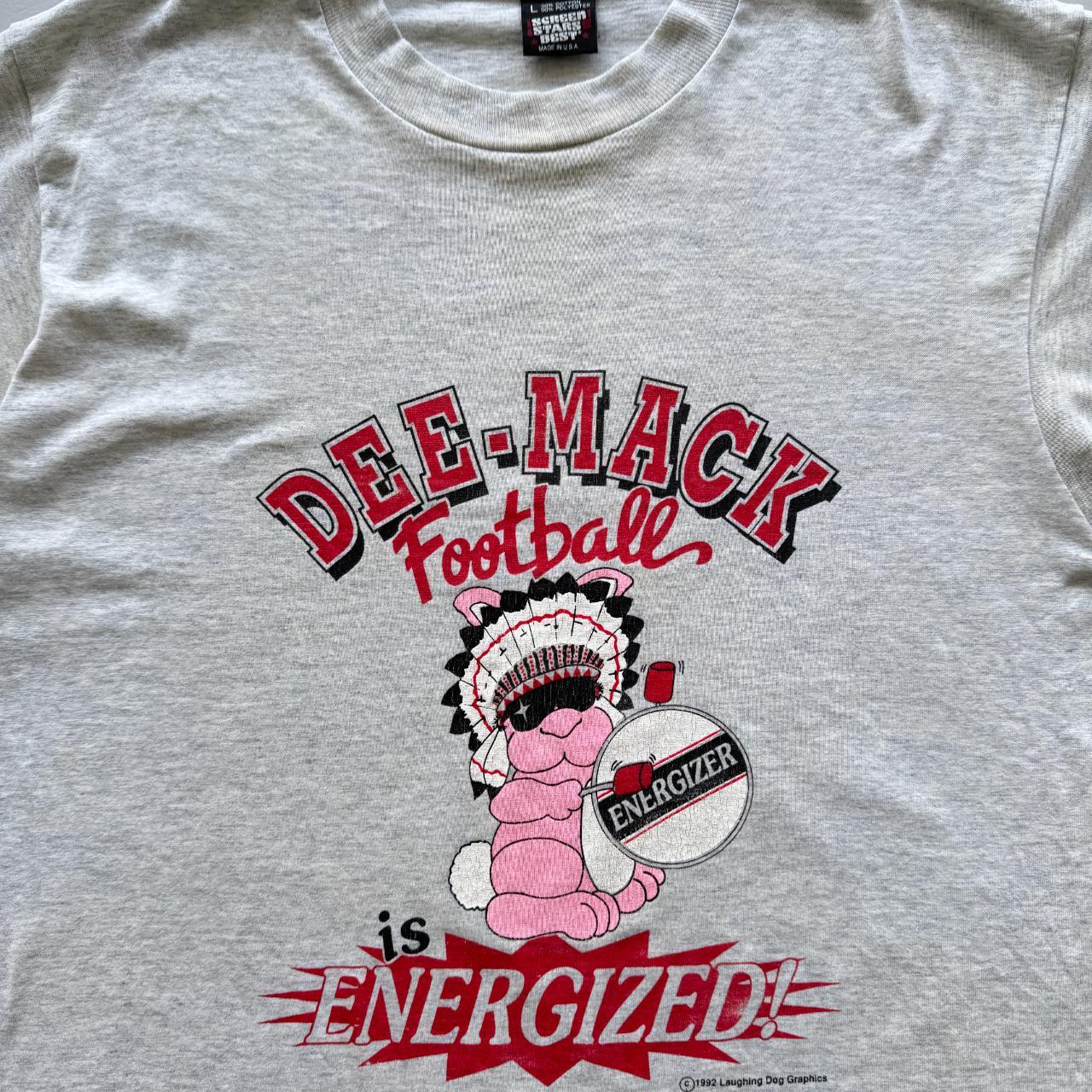 Grey Energized Football Vintage 90s T-shirt - Large