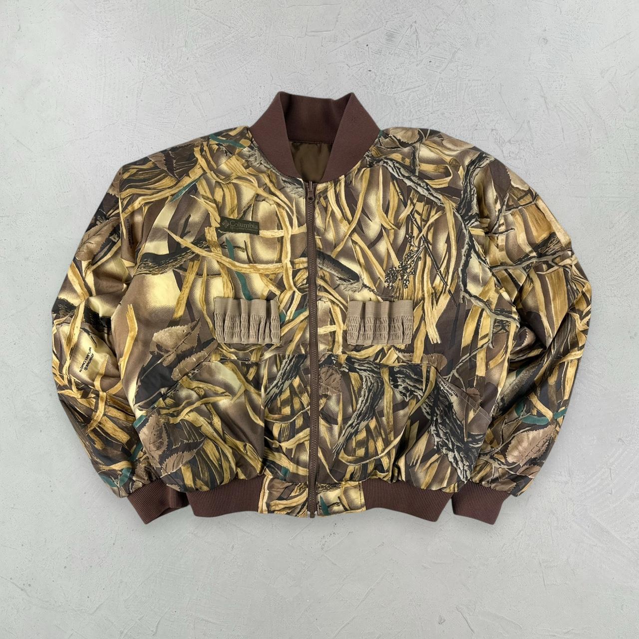 Columbia Real Tree Reversible 90s Vintage Bomber Jacket - Medium