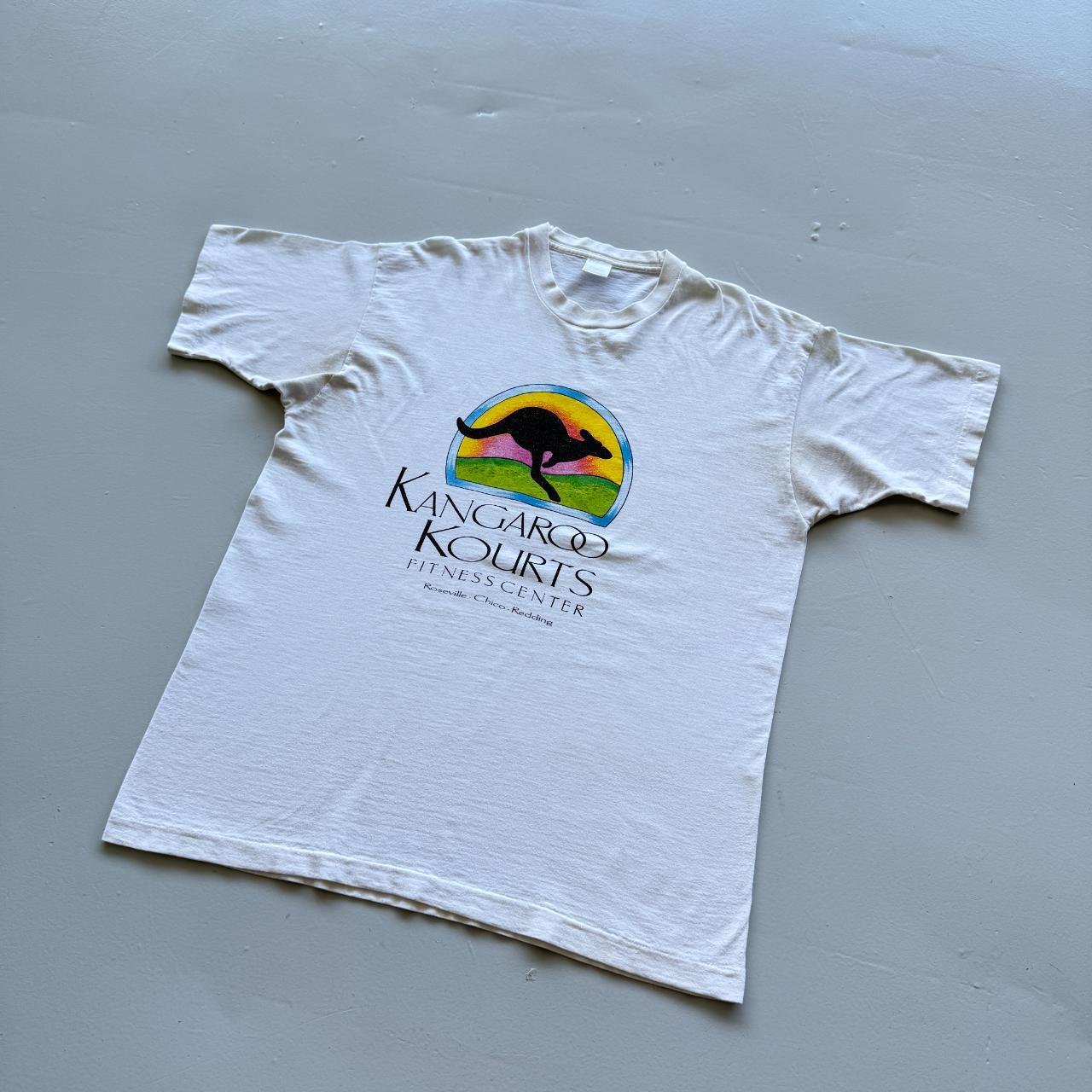 White Kangaroo Court Vintage 90s T-shirt - XL