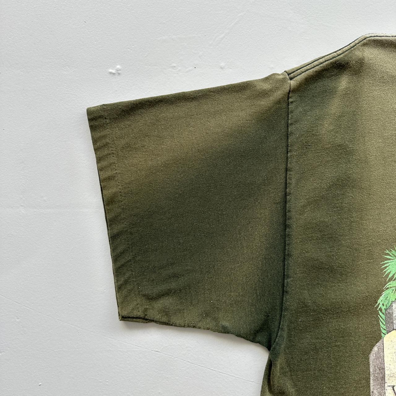 Green Faded Boots Hill Saloon Biker Vintage 90's Graphic T-shirt - XL