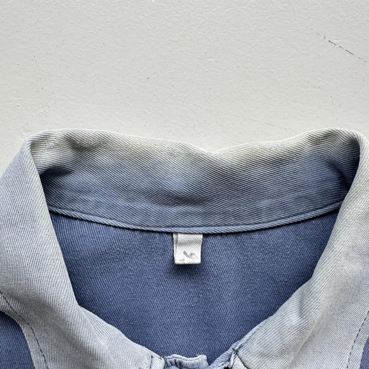 Faded Blue French Workwear 80’s Vintage Chore Jacket CH007 - 2XL