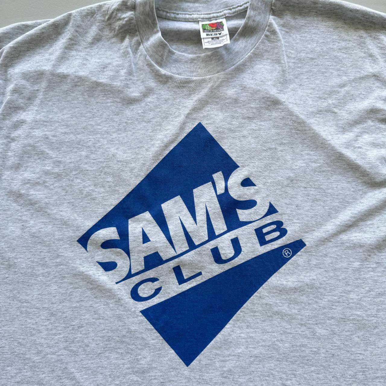 Grey Sam's Club Vintage 90s T-shirt - XL
