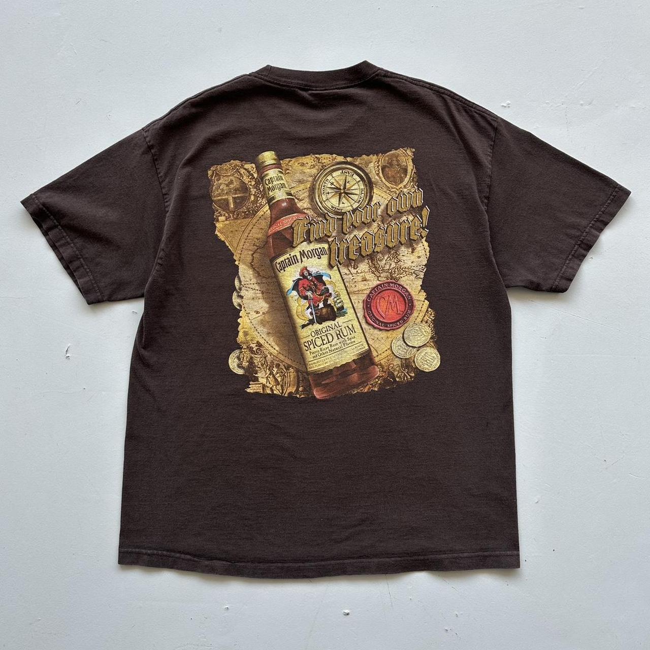 Brown Captain Morgan's 00s T-shirt - XL