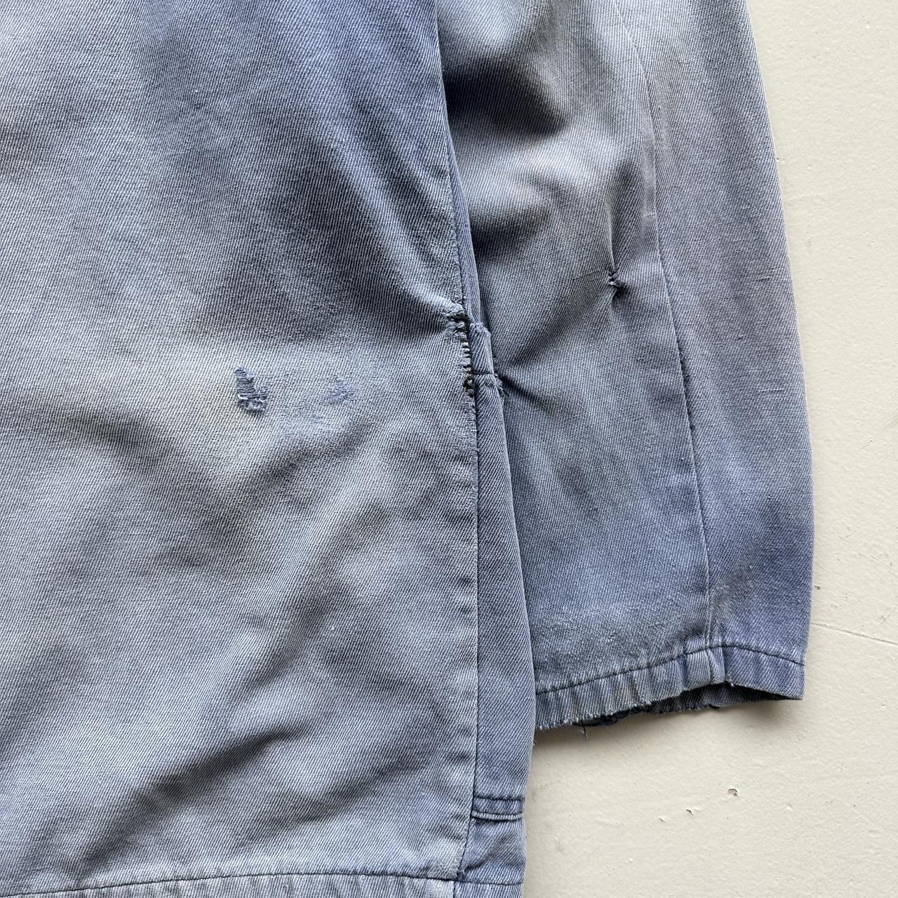 Faded Blue French Workwear 80’s Vintage Chore Jacket CH007 - 2XL