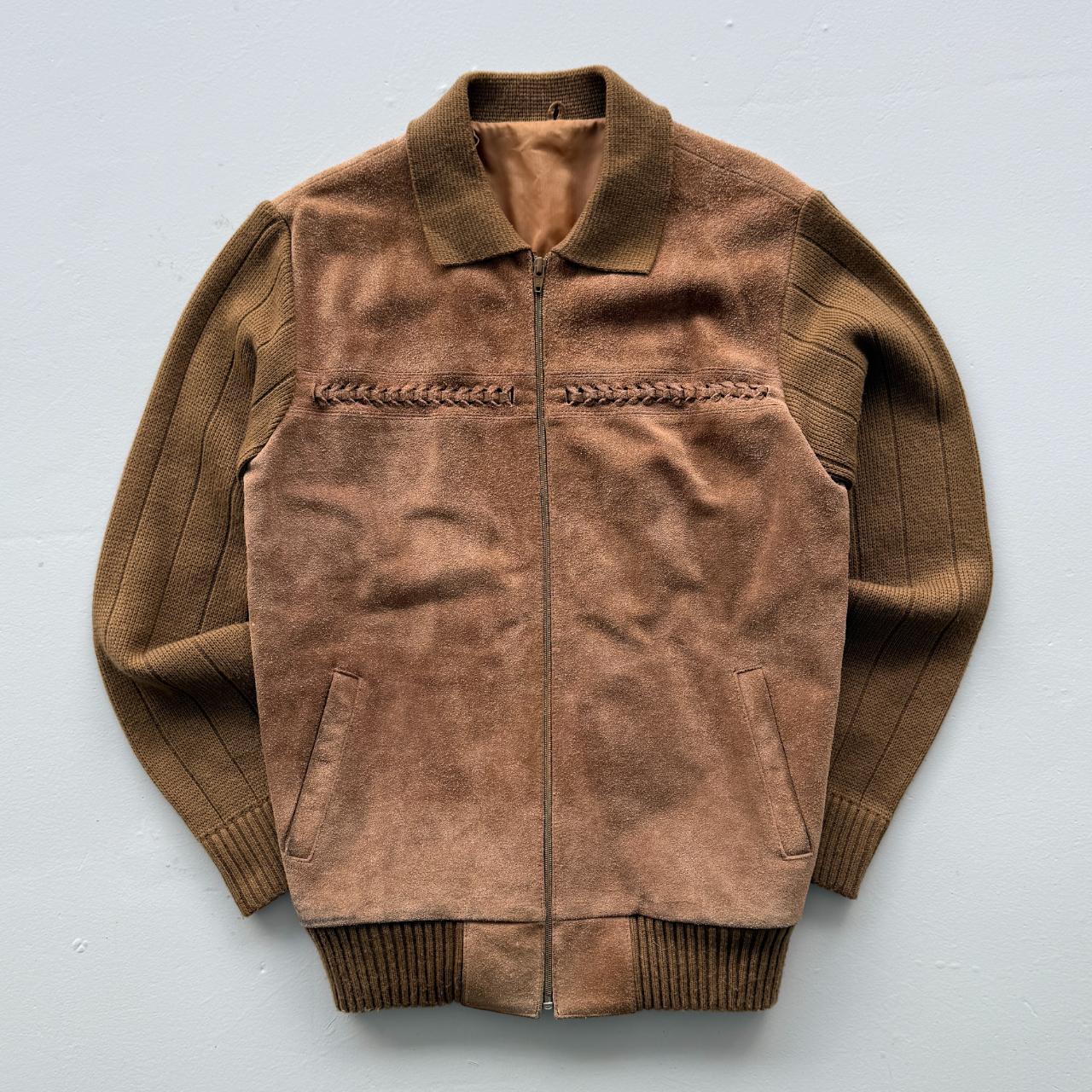 Vintage Suede 70's Western Bomber Jacket - Small