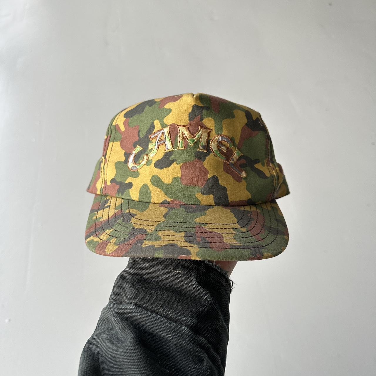 Camouflage Camel Cigarettes 90s Vintage Cotton SnapBack Trucker Cap