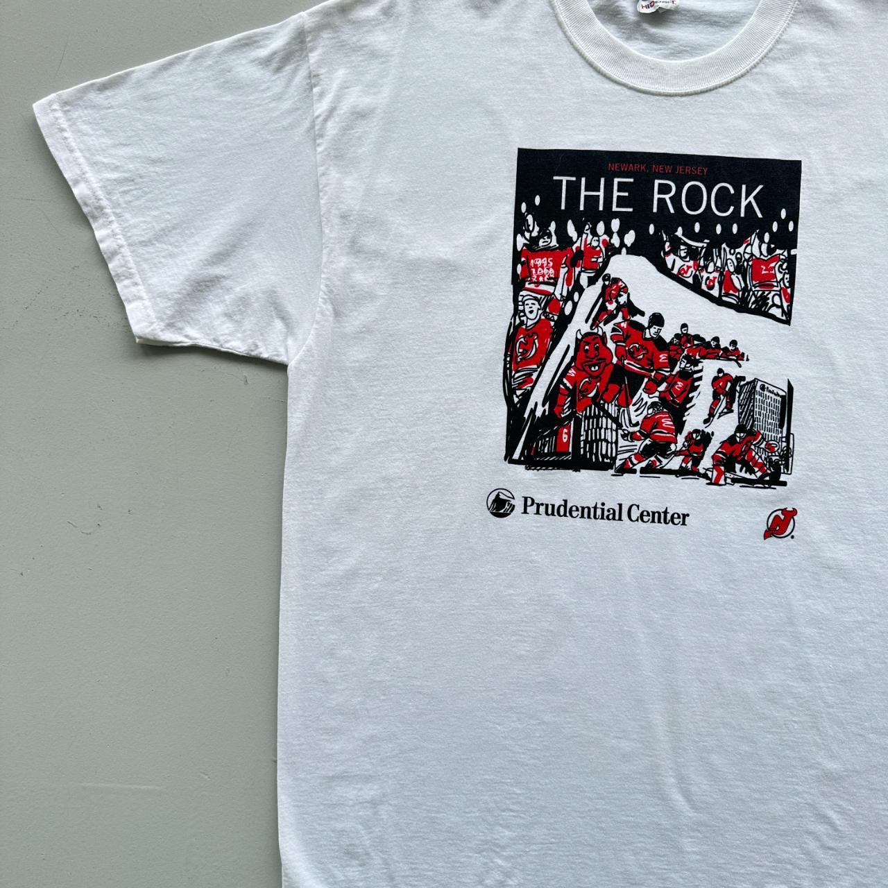 White The Rock NHL Devils Vintage 90's T-shirt - XL