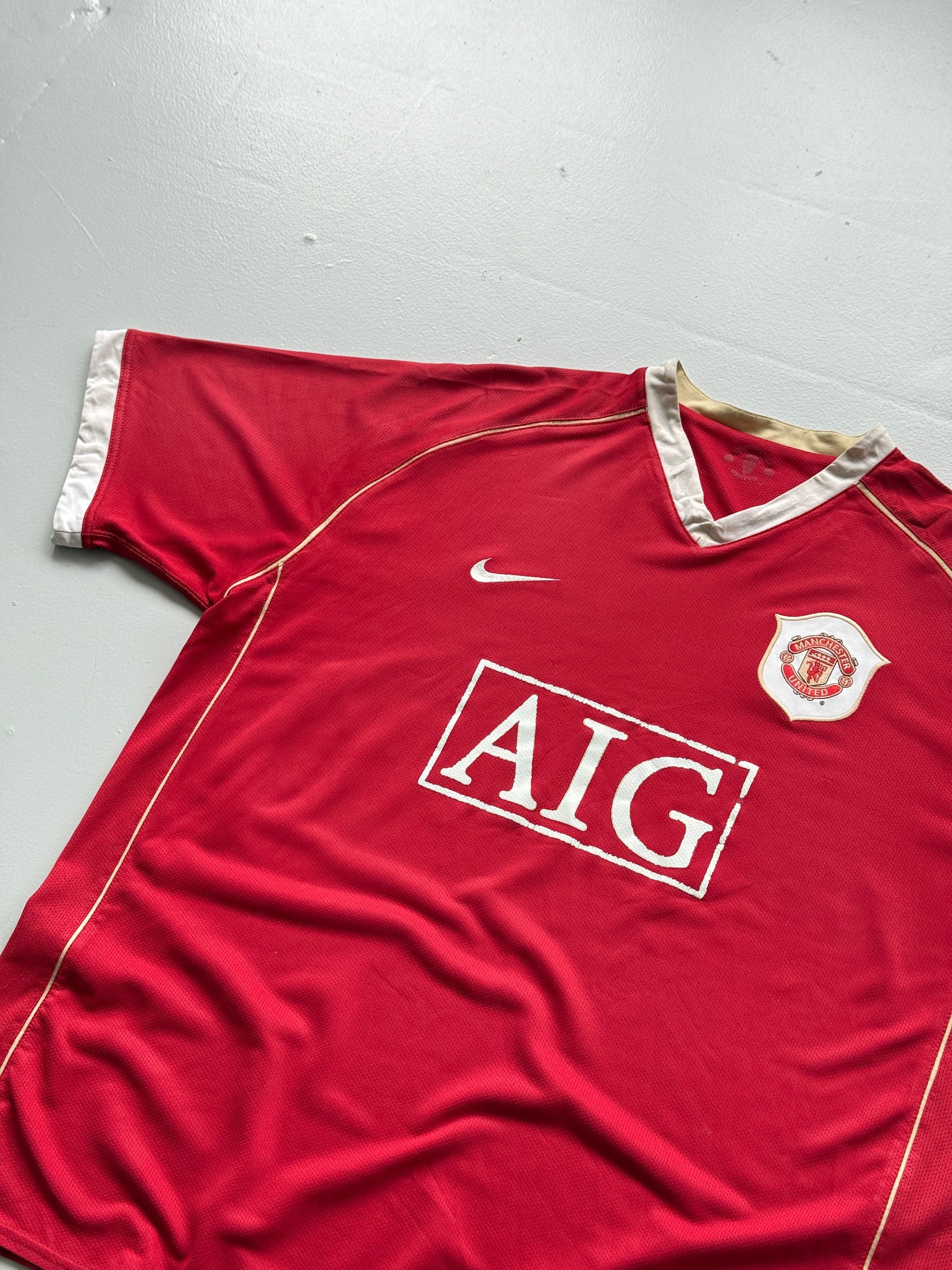 Nike Manchester United AIG 00's Vintage Home Football Shirt - XL