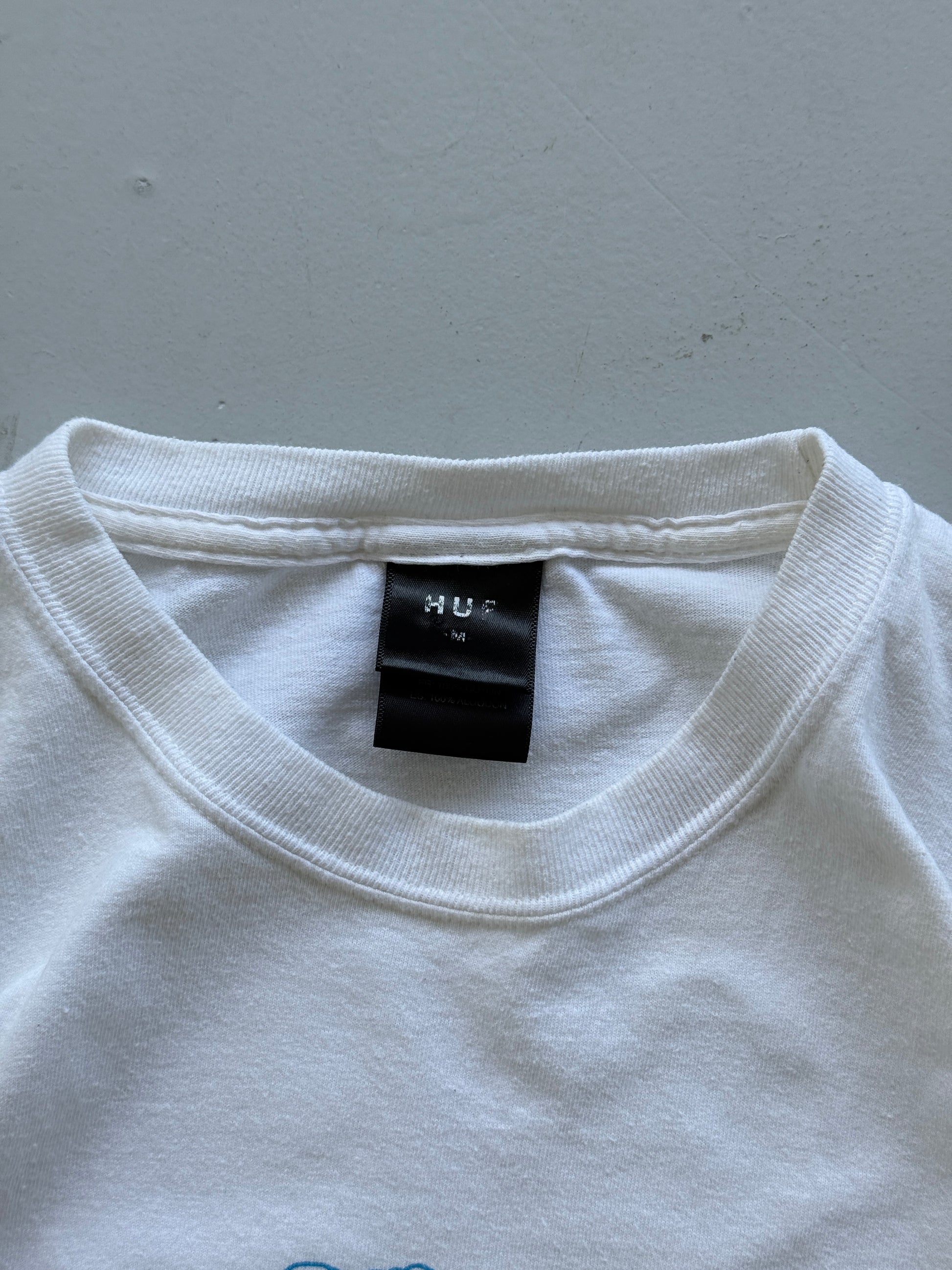 White HUF Skateboarding x Street Fighter Vintage Long Sleeve T-Shirt - Small