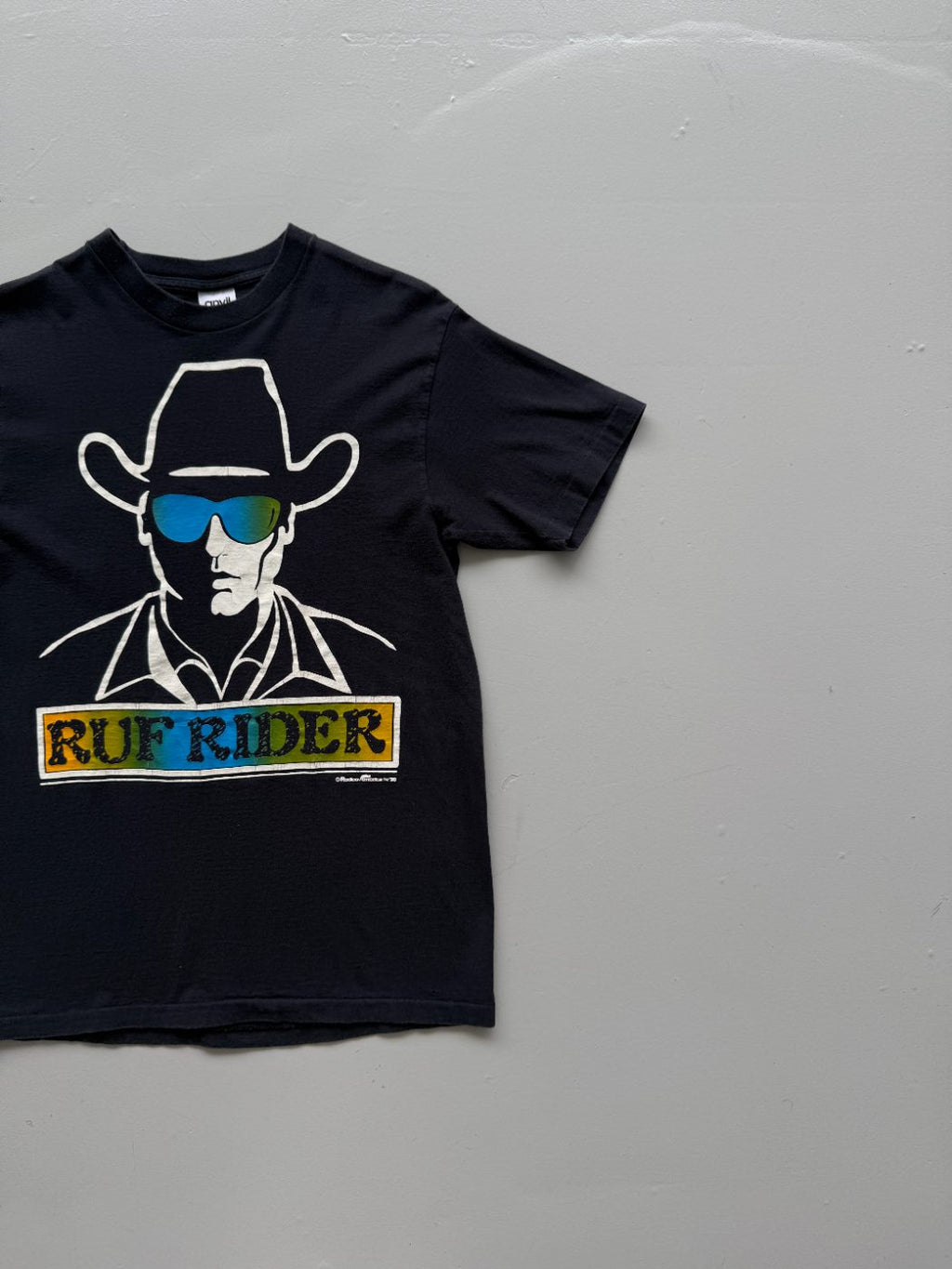 Anvil Ruf Rider Rodeo America 90's Vintage Graphic T-Shirt - Medium