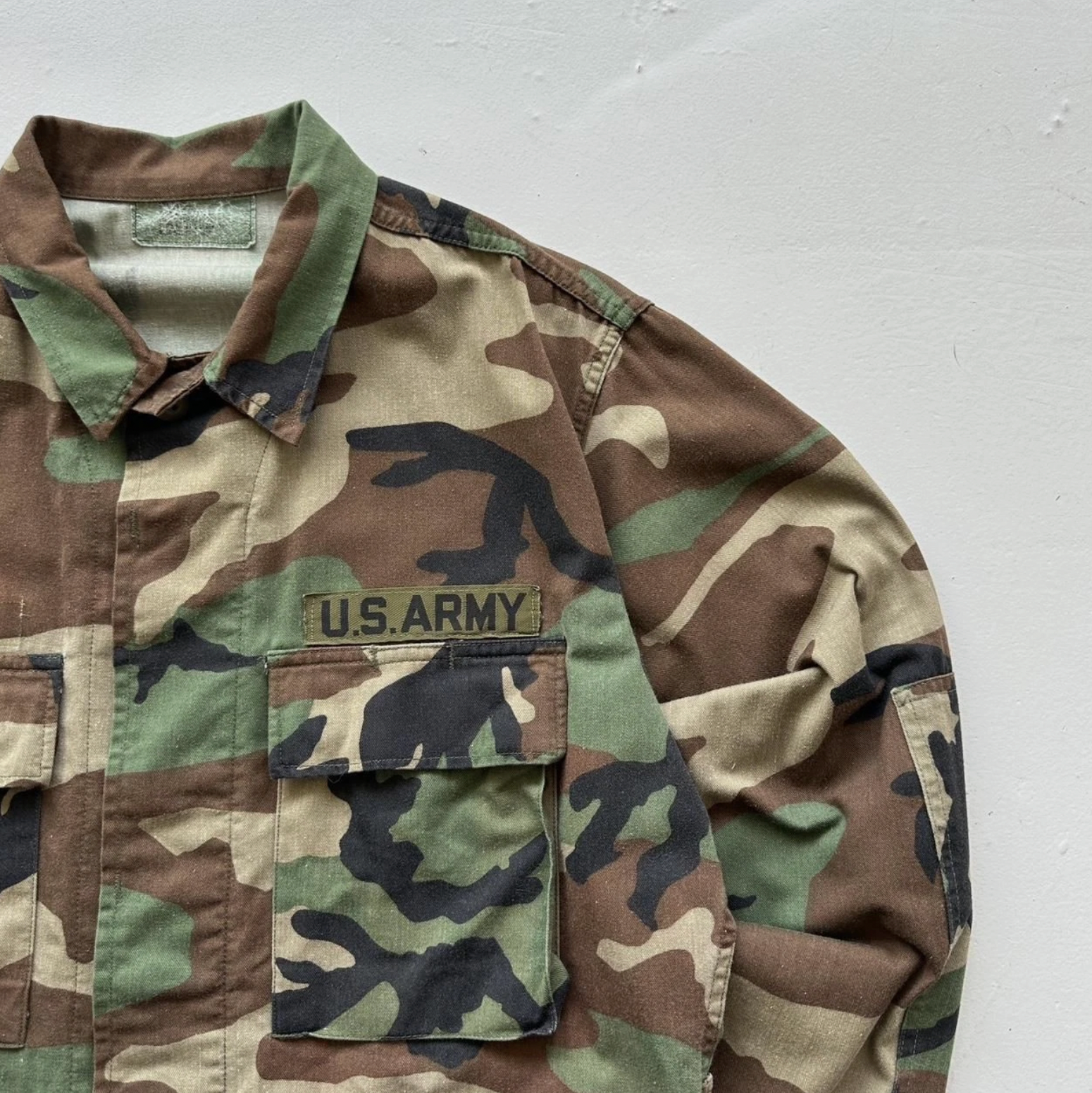 Camouflage US Army 80s/90s Vintage Shirt - Medium