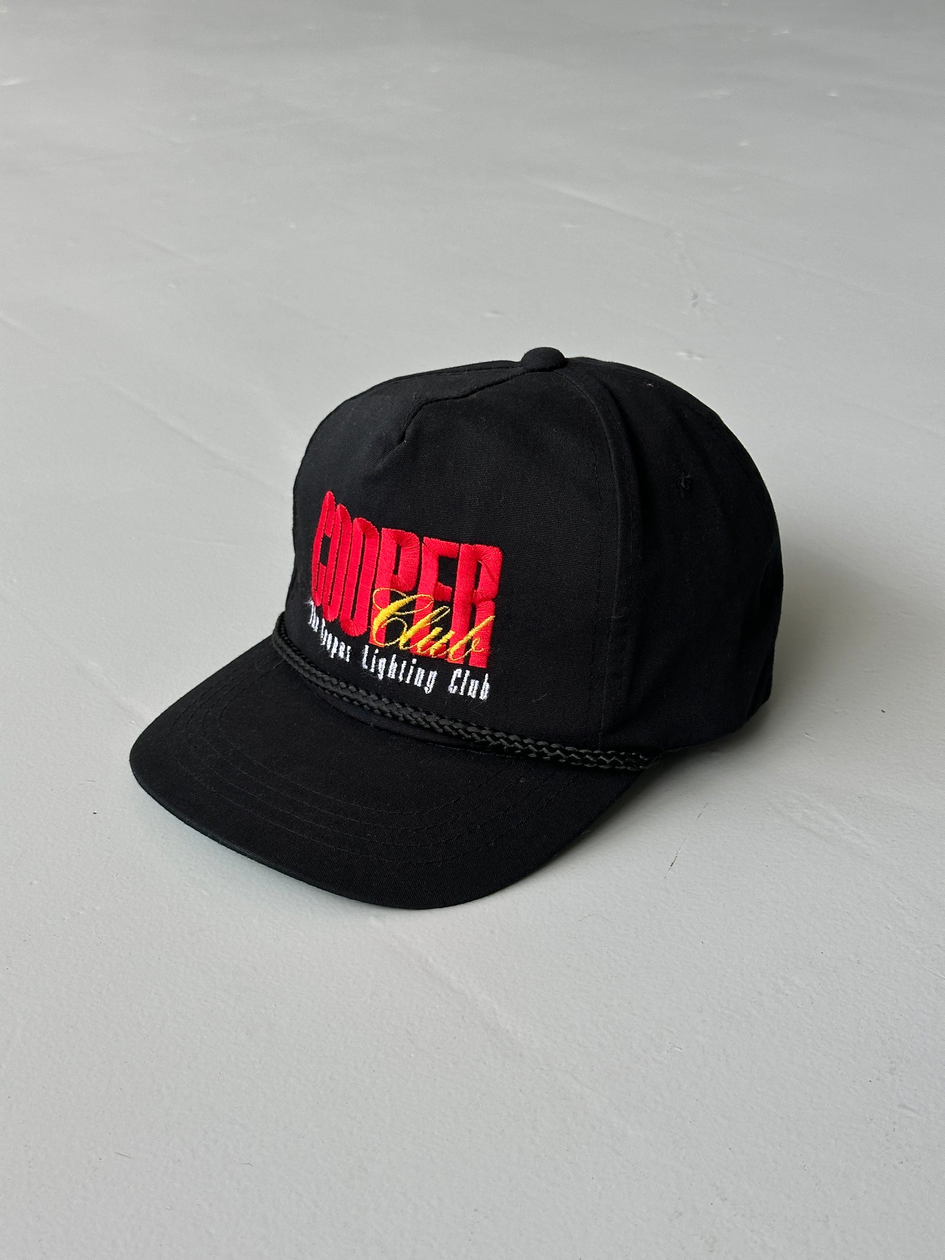 Black Cooper Lighting Club Vintage SnapBack Cap