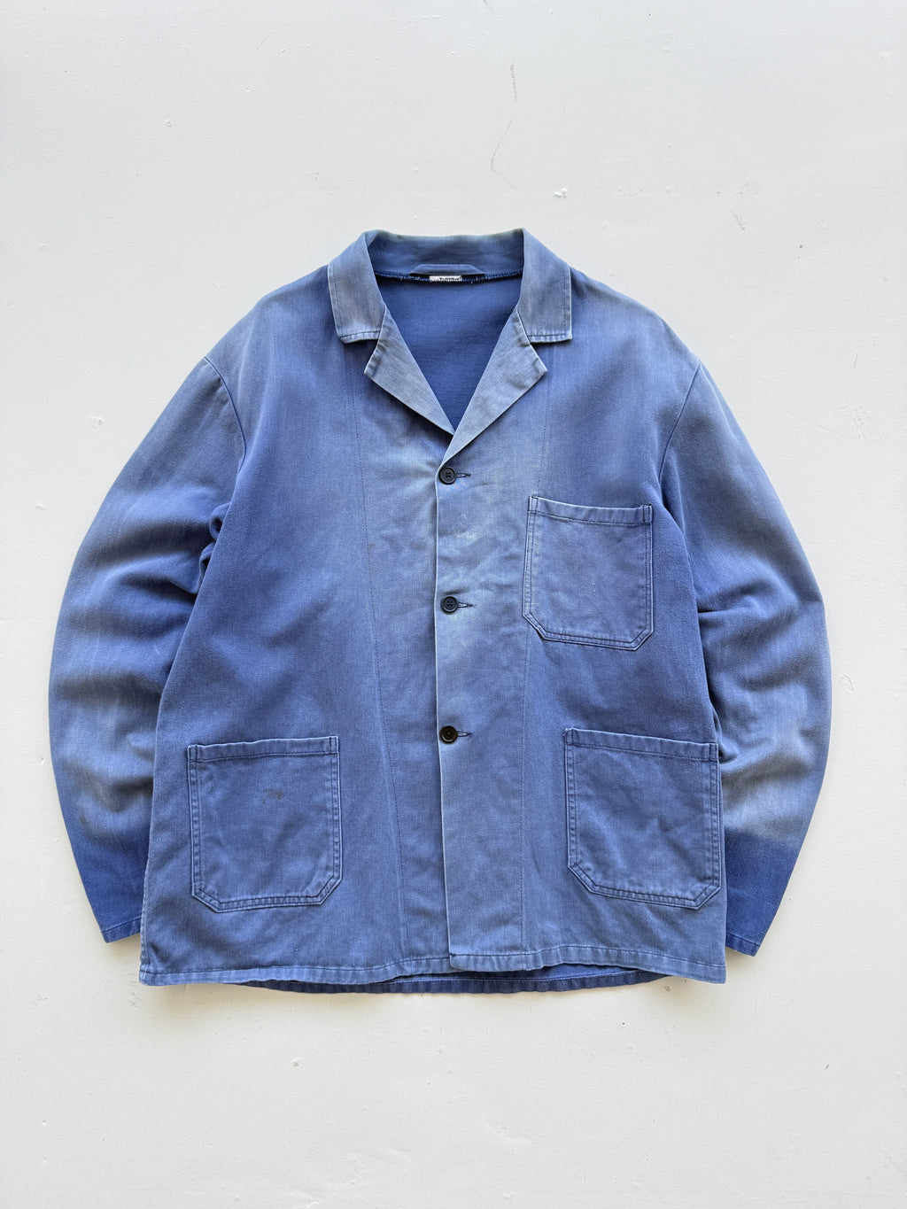 Faded Blue French Vintage Workwear Chore Jacket CH369 - XL