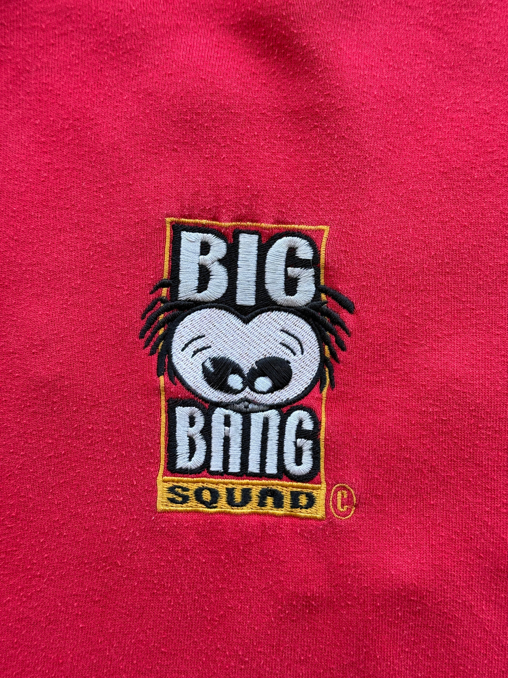 Red Big Bang 90's Vintage Rave Graphic Sweatshirt Jumper - XL