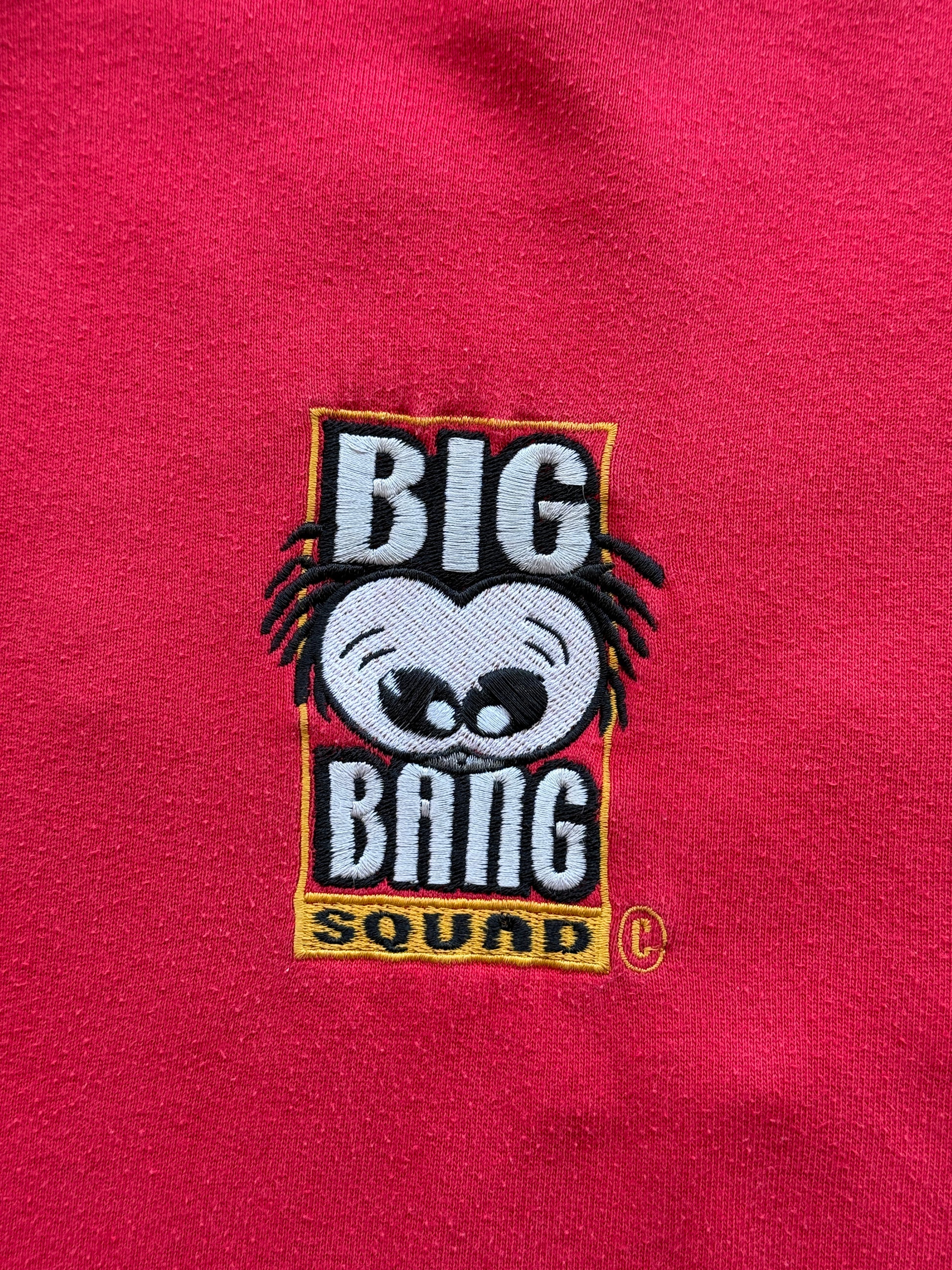 Red Big Bang 90's Vintage Rave Graphic Sweatshirt Jumper - XL