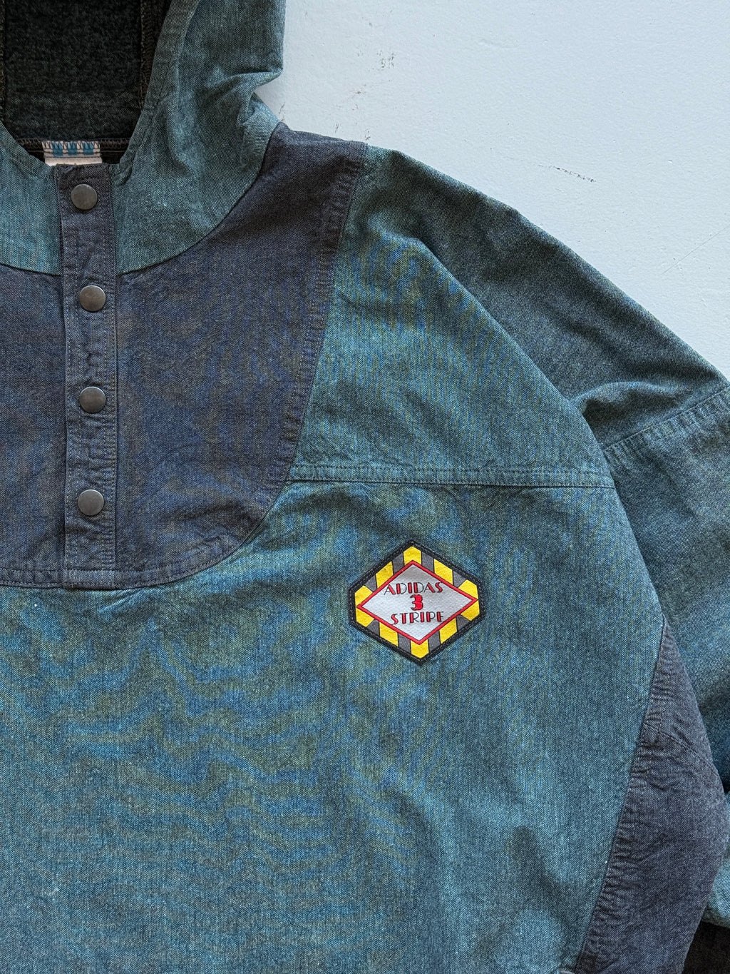 Blue Adidas 90's Vintage 1/4 Zip Pullover Jacket - XL