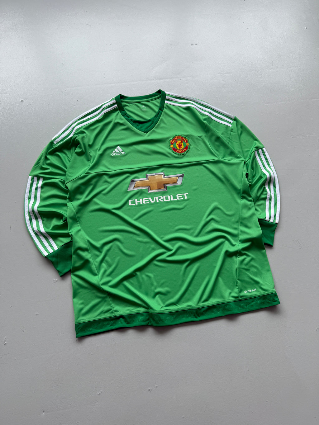 Adidas Manchester United Chevrolet 2010s Goalkeeper Football Shirt - 2XL