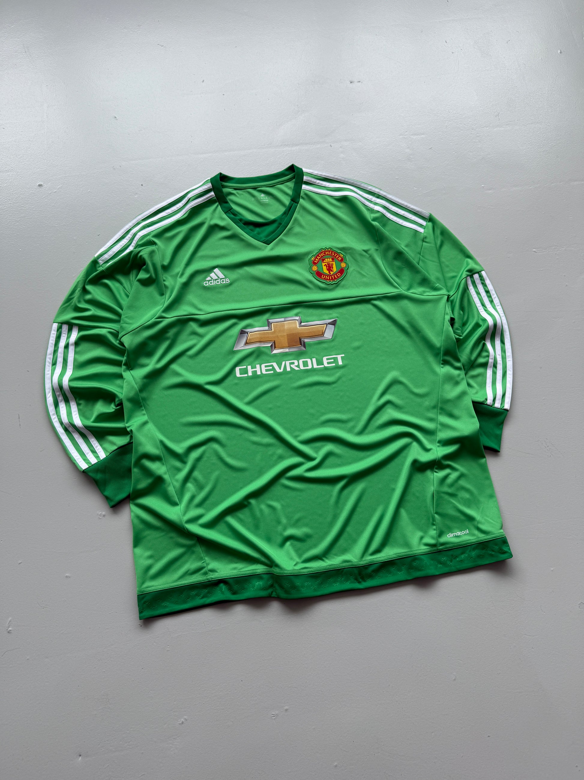 Adidas Manchester United Chevrolet 2010s Goalkeeper Football Shirt - 2XL