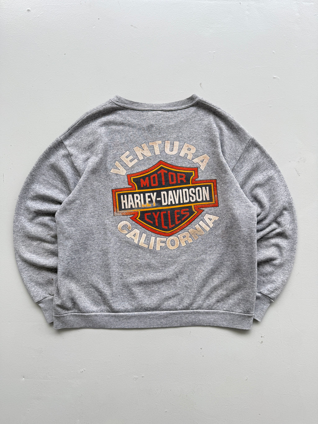 Harley-Davidson Ventura California 3D Emblem 1990 Rare Vintage Sweatshirt - Medi