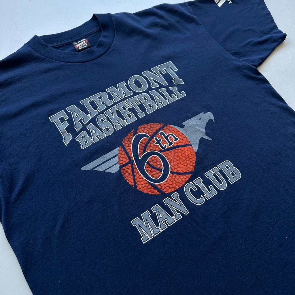 Fairmont Basketball Navy 90s Vintage T-shirt - XL