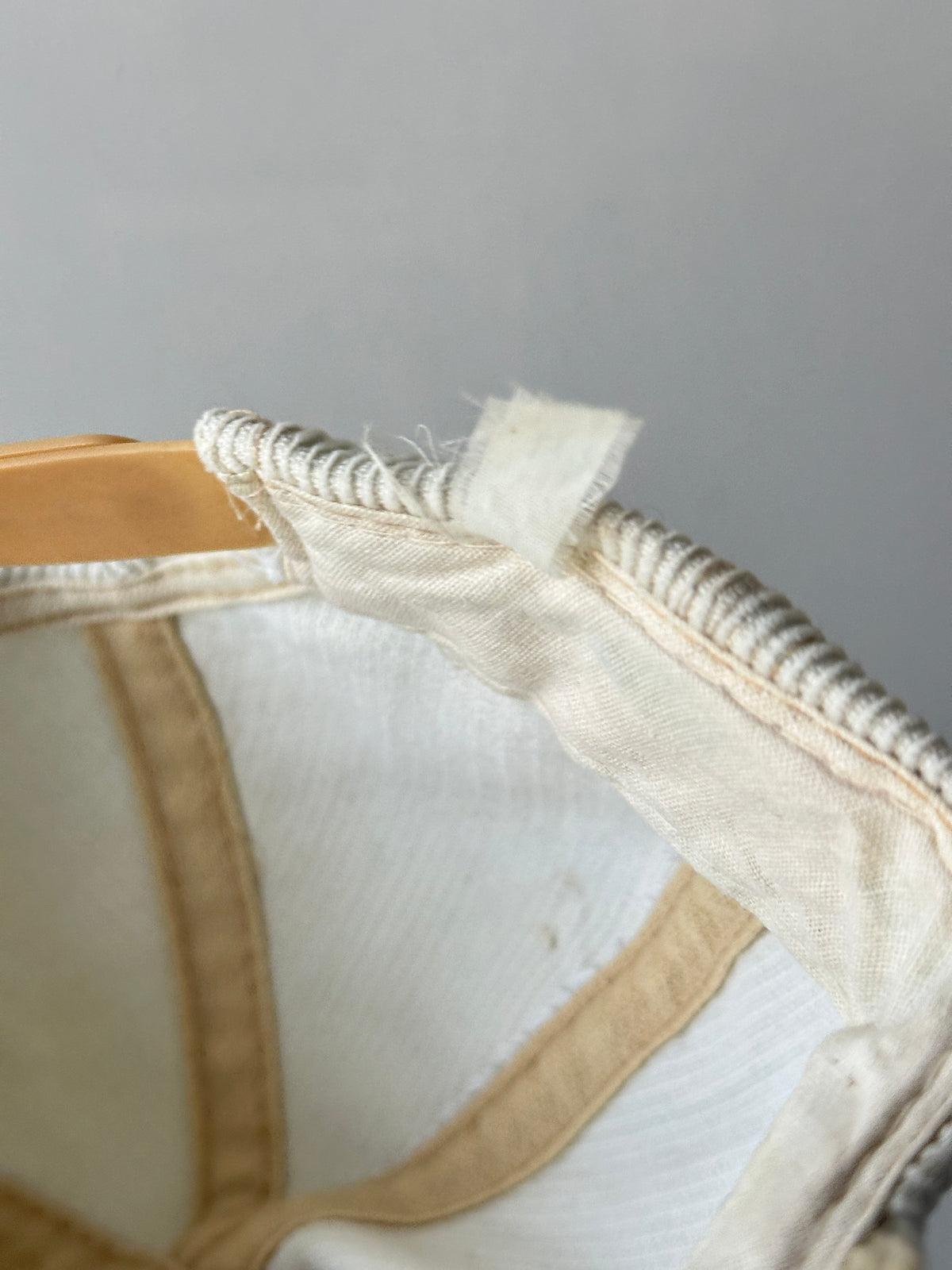 Cream Deer Stag Corduroy 80's Vintage SnapBack Trucker Cap