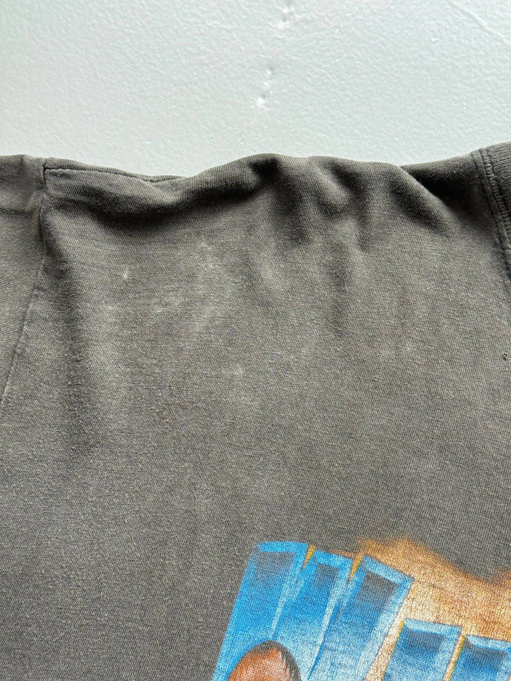Faded Thrashed Wolf Wild Life Biker 90's Vintage Graphic T-Shirt - XL