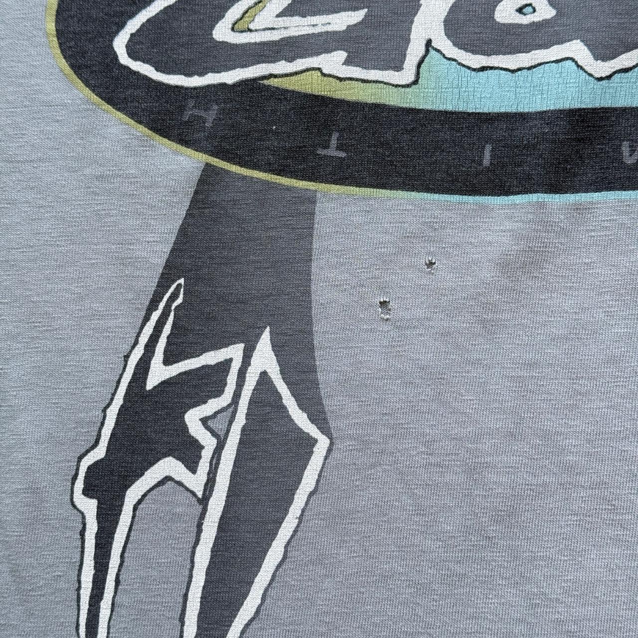 Blue Green Overdyed G&S 00's Graphic Vintage T-shirt - Large