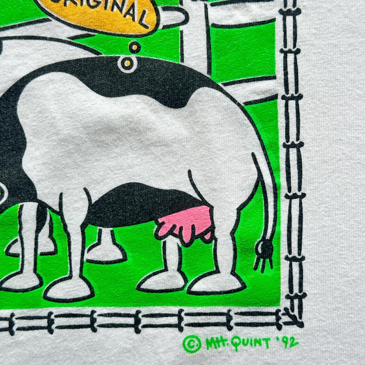 White Lactose Intolerance Vintage 90's T-shirt - XL