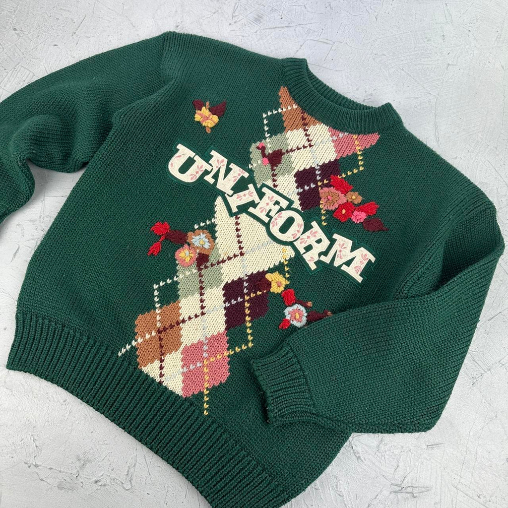 Uniform 90's Knitted Sweatshirt - Medium