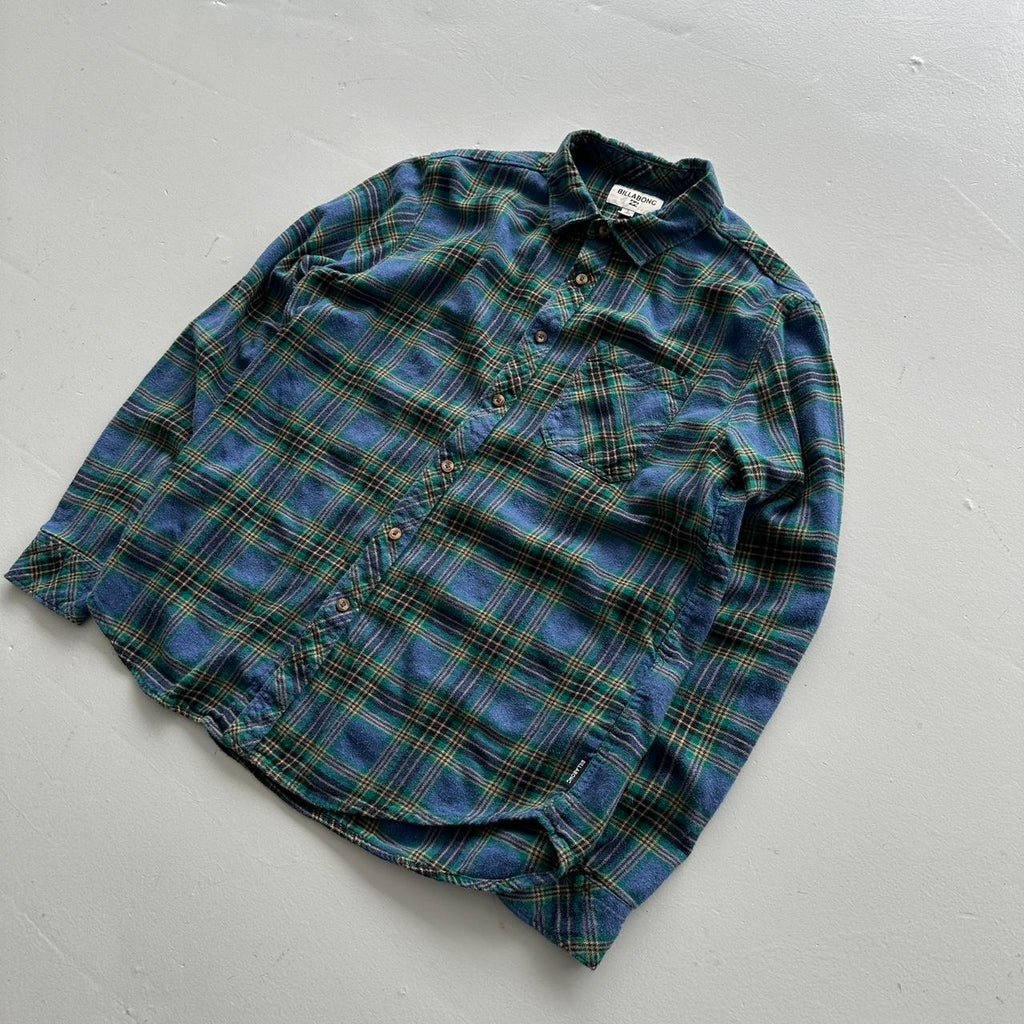 Blue Navy Billabong Surfwear 00s Vintage Long sleeve - Small