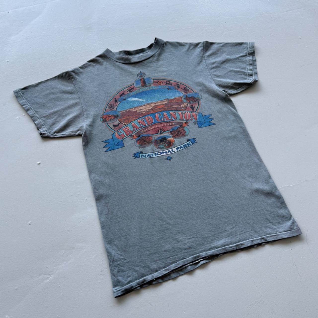 Blue Green Overdyed Grand Canyon 90's Tourist Vintage T-shirt - Medium