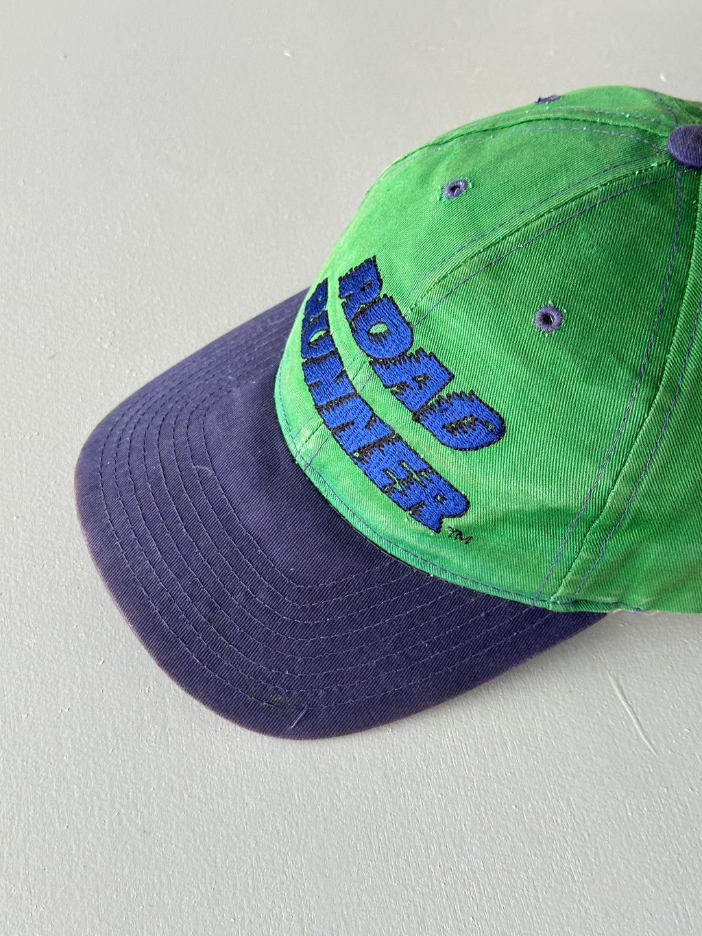 Green / Purple Road Runner Looney Tunes 90's Vintage SnapBack Trucker Cap