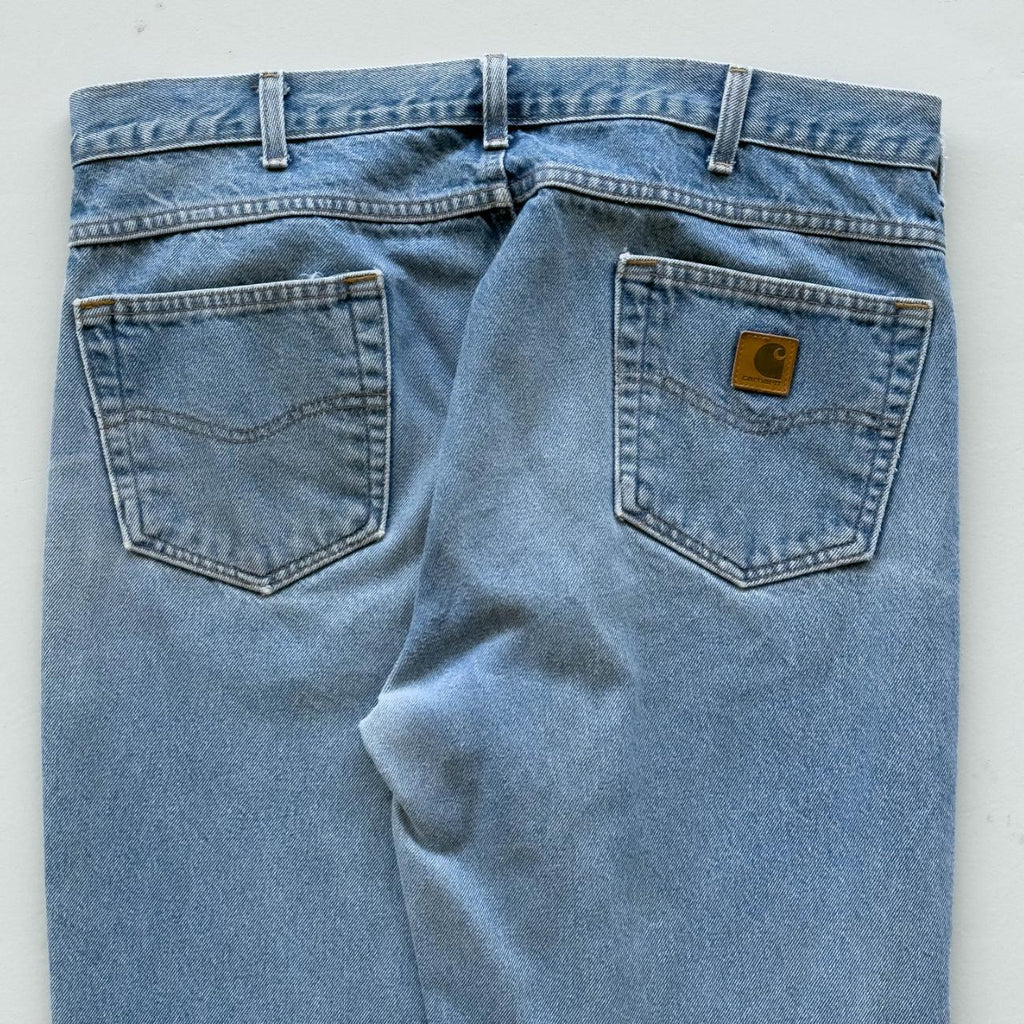 Blue Carhartt Denim 90's Vintage Jeans - 36” x 31”