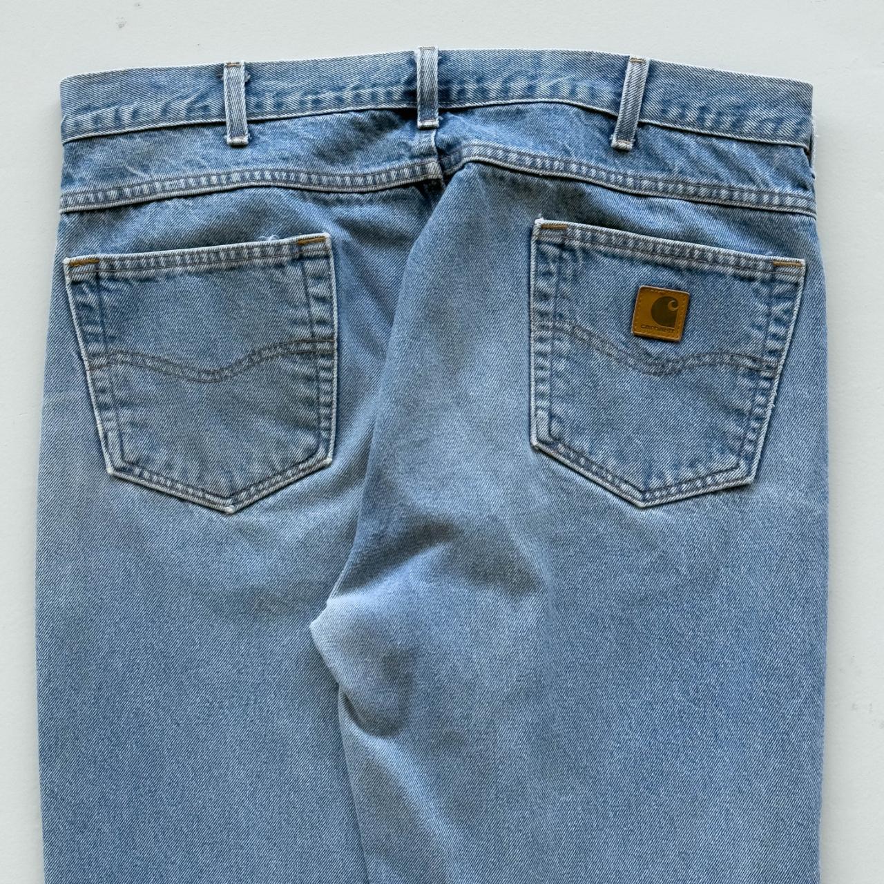 Blue Carhartt Denim 90's Vintage Jeans - 36” x 31”