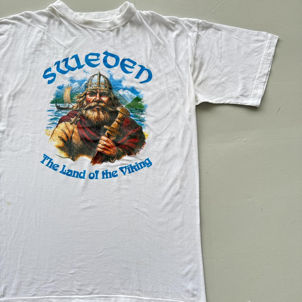 White Sweden Vintage 90s T-shirt - XL