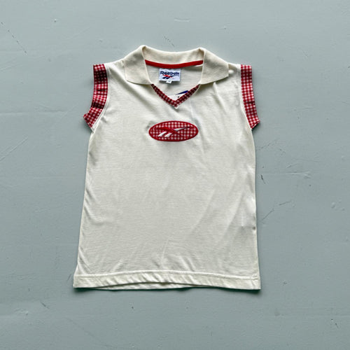 Cream Reebok 90s Deadstock Baby T-Shirt Vest - Size 10