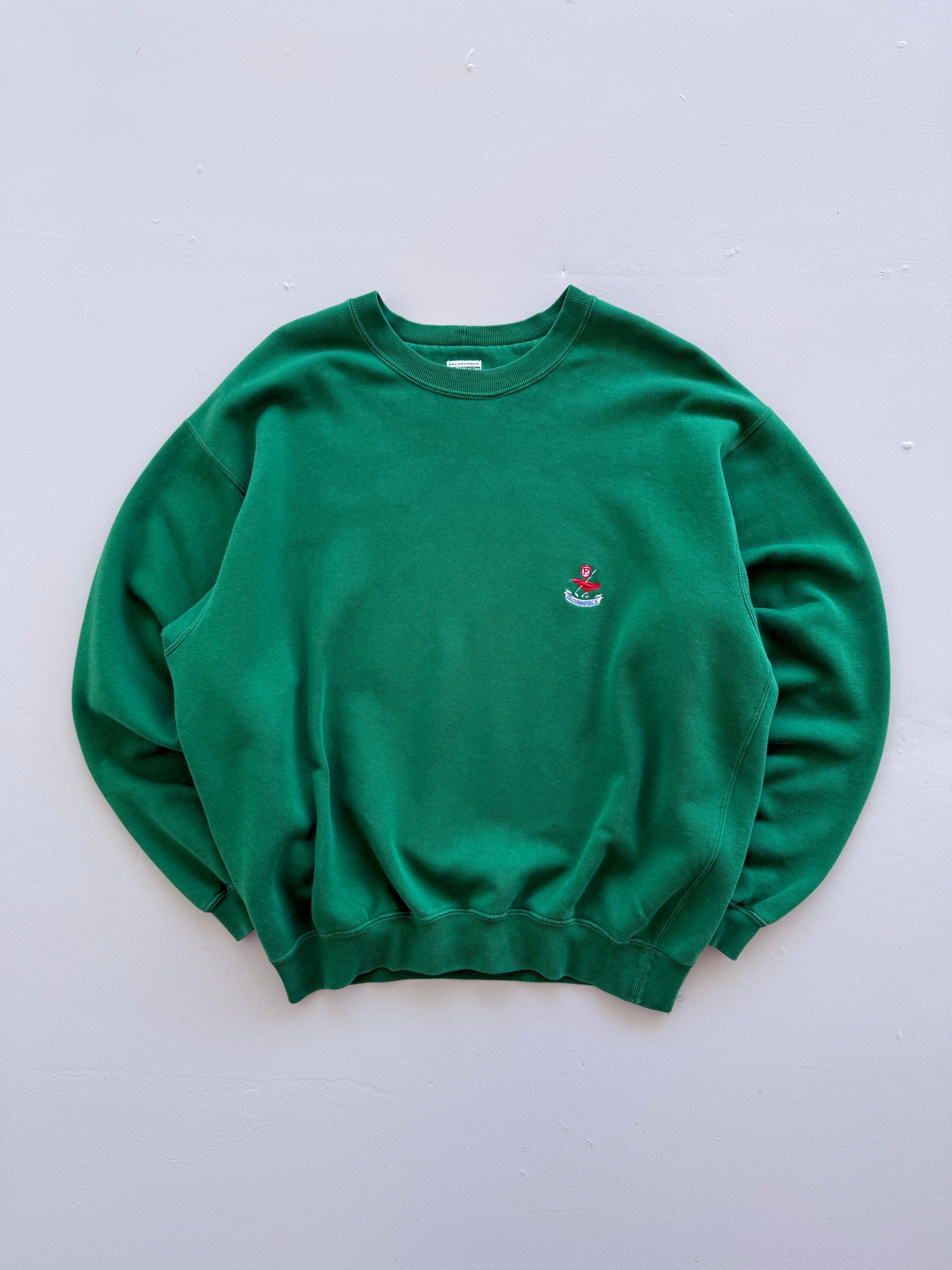 Green Golfing 90's Vintage Made in France Sweatshirt Jumper - Large