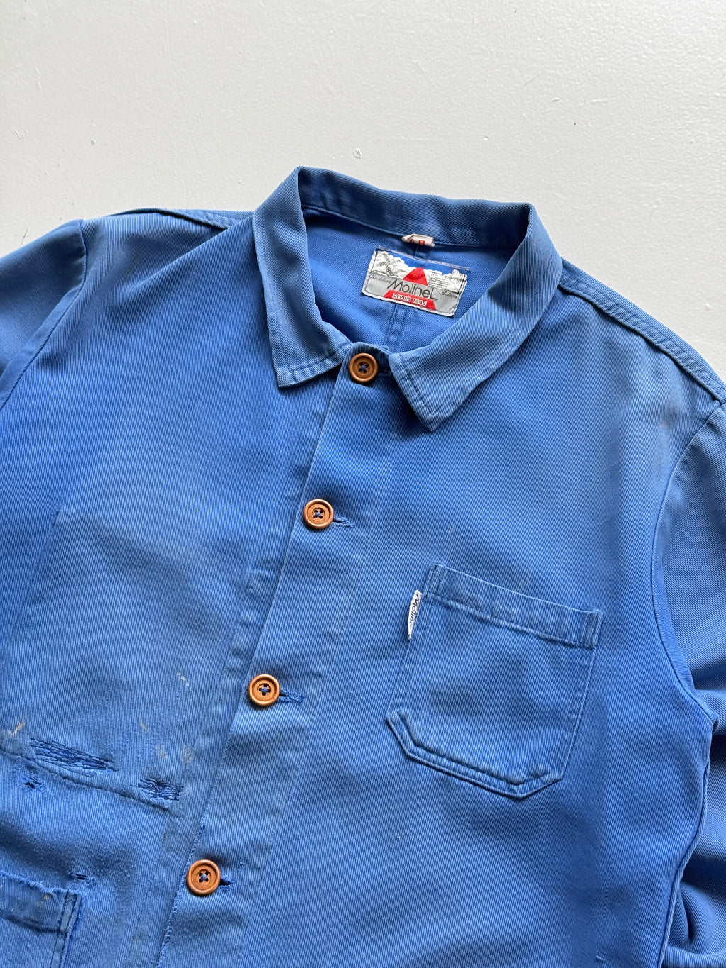 Blue Molinel Depuis Vintage Workwear Chore Jacket CH392 - Medium