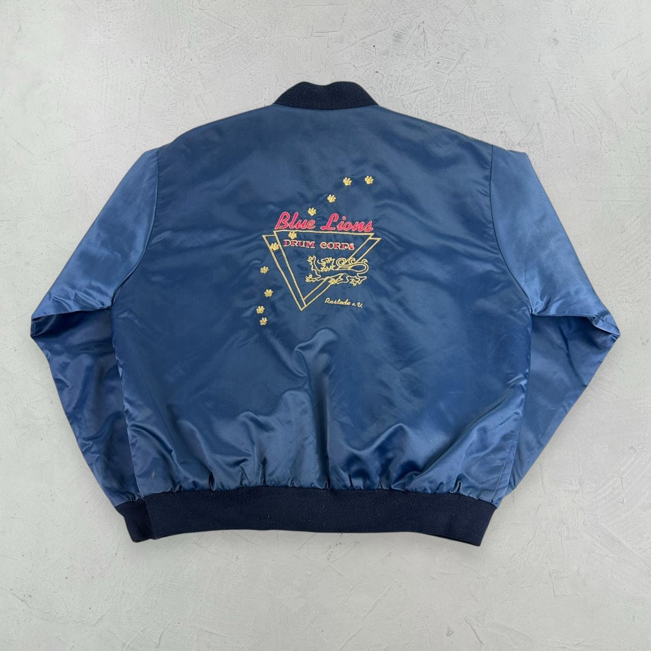 Vintage 80's Large Satin bomber Jacket - Large
