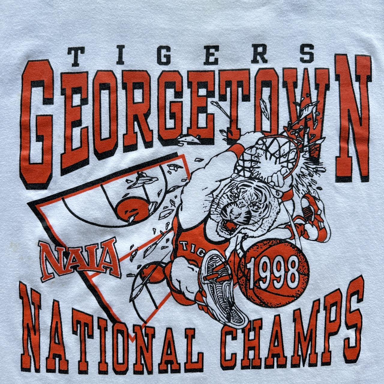 White Georgetown Basketball 1998 Vintage T-shirt -XL
