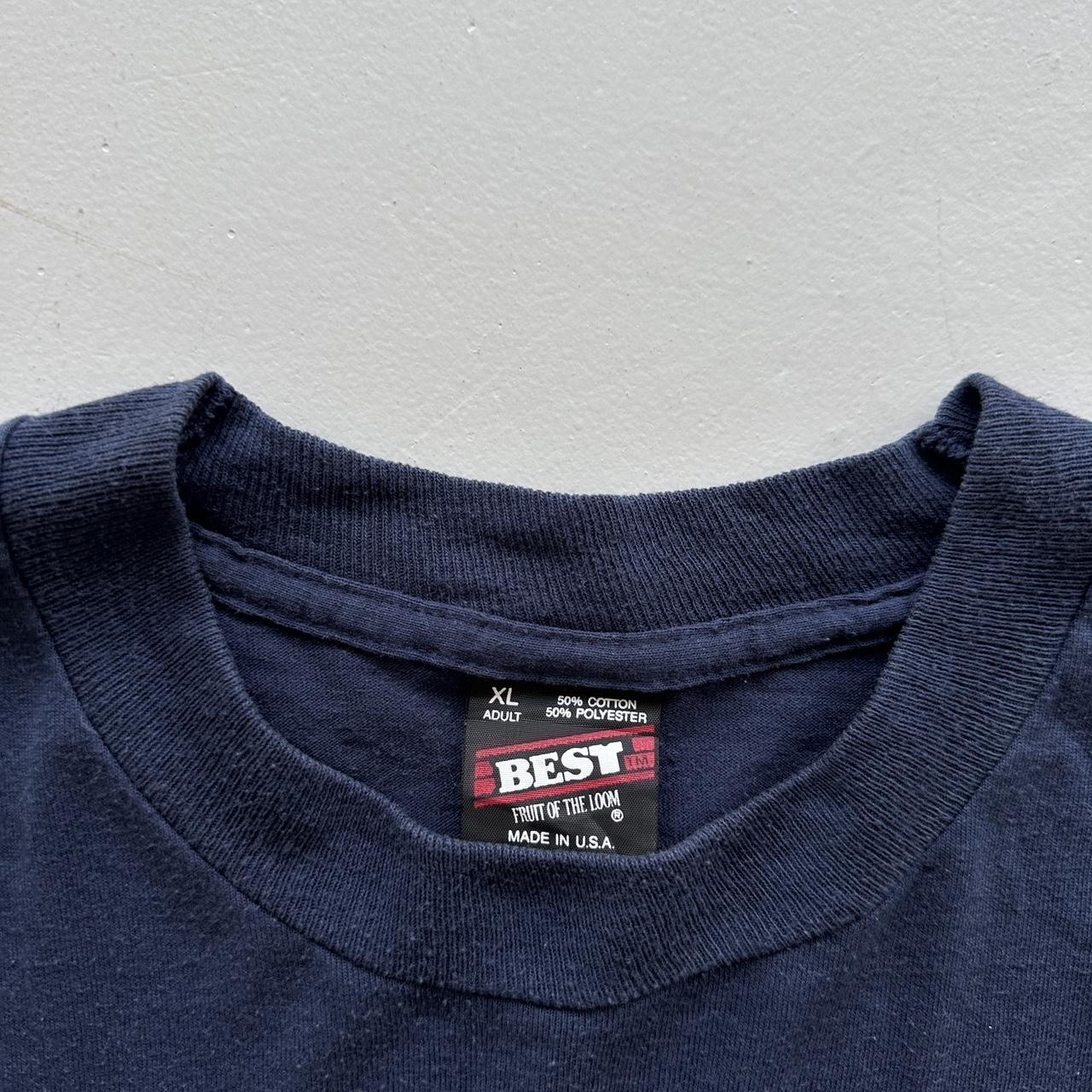 Navy Canal Running 90s Vintage T-shirt - XL