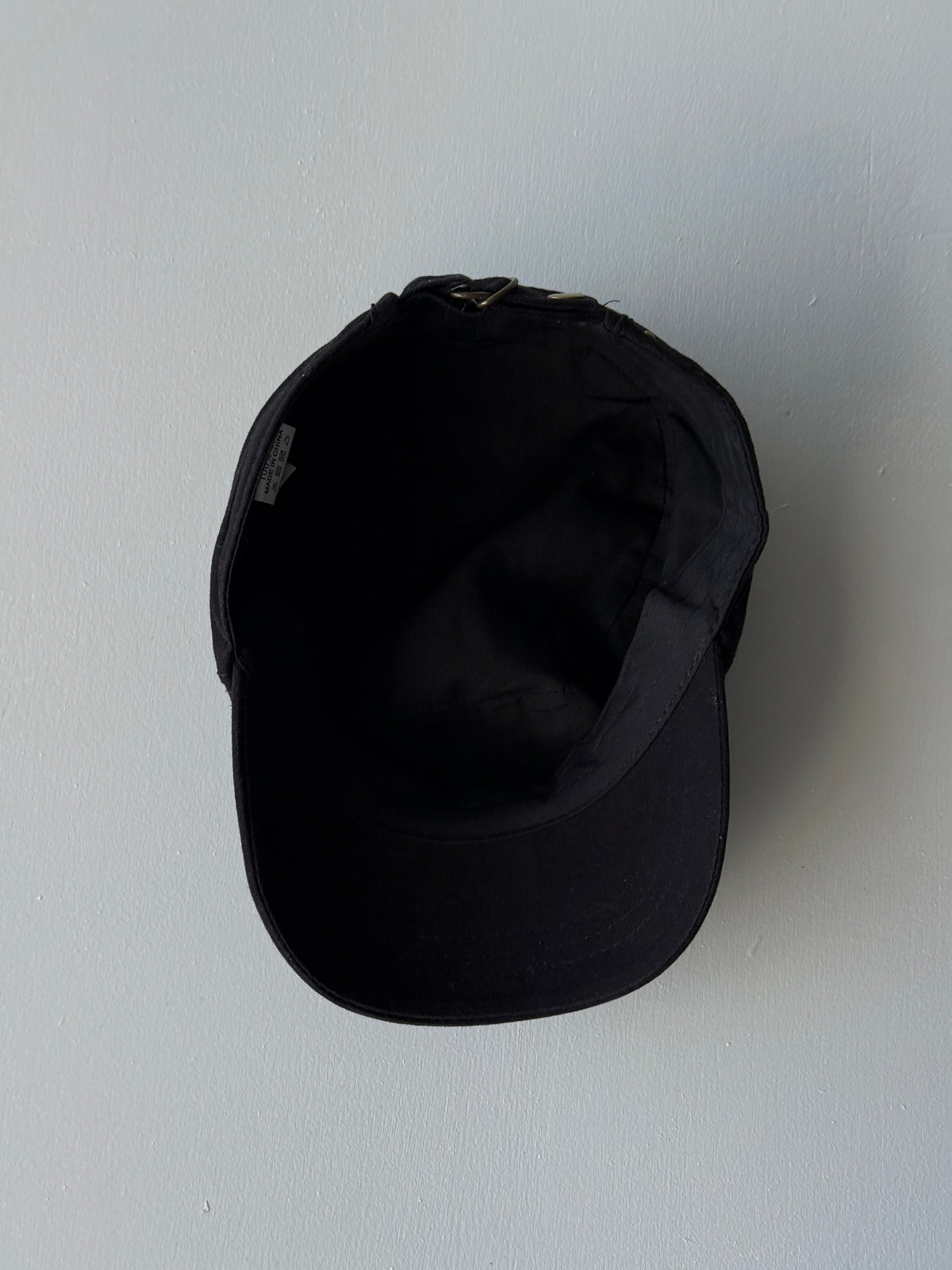 Black Studded Y2K Cadet Cap Military Style 00's Grunge Aesthetic