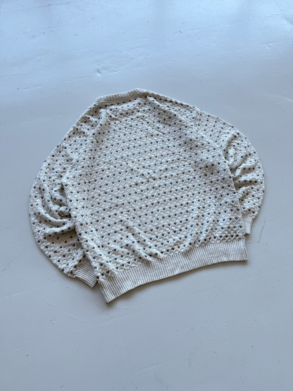 Cream St. John's Bay Knitted Vintage 90's Jumper - XL